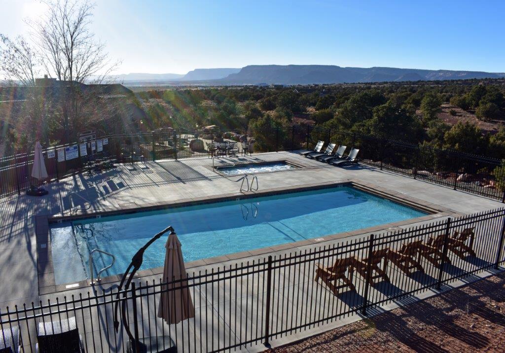 Retreat balconey pool view 2